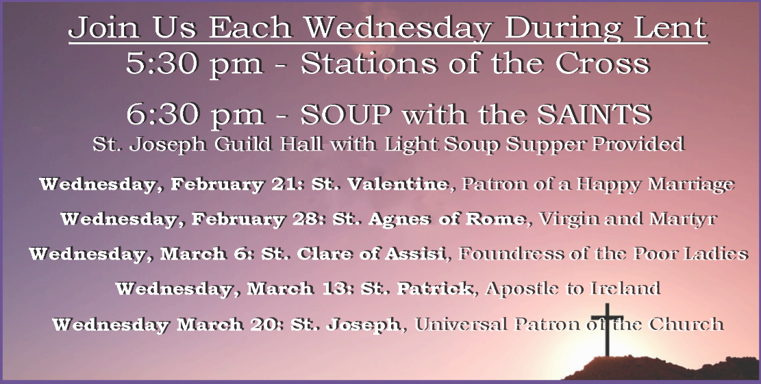 Stations and Soup with the Saints